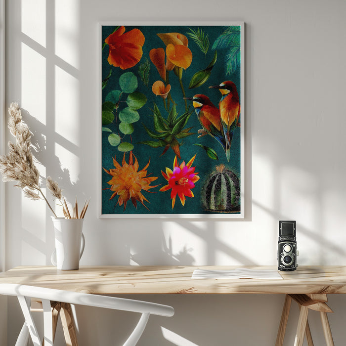 Cactus Collage.png Framed Art Wall Decor