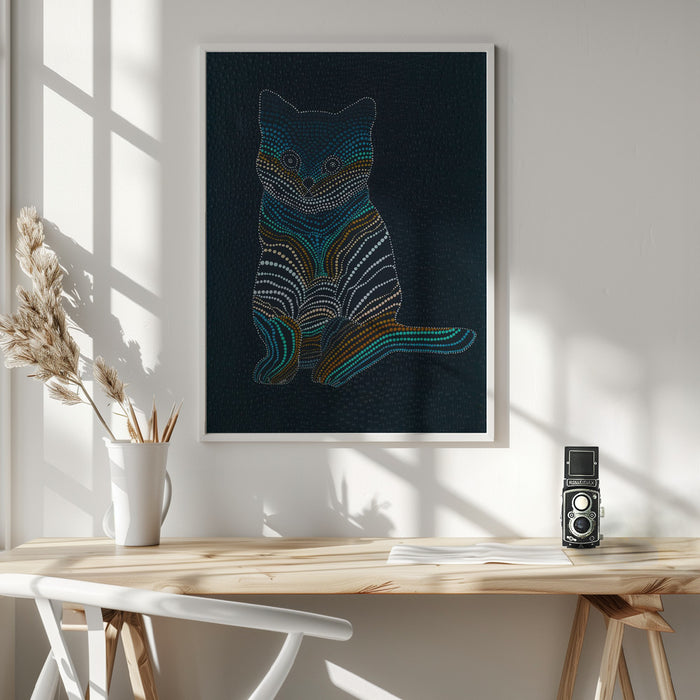 Meow Meow Framed Art Wall Decor