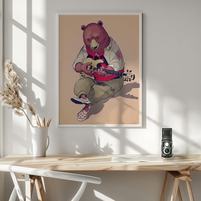 Technical Bear Framed Art Wall Decor