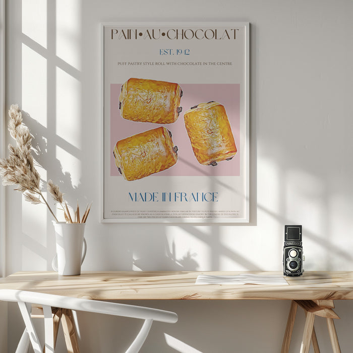 Pain Au Chocolat Print Framed Art Wall Decor