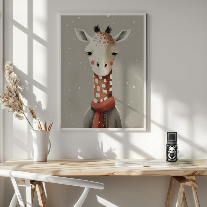 Giraffe 1 Framed Art Modern Wall Decor