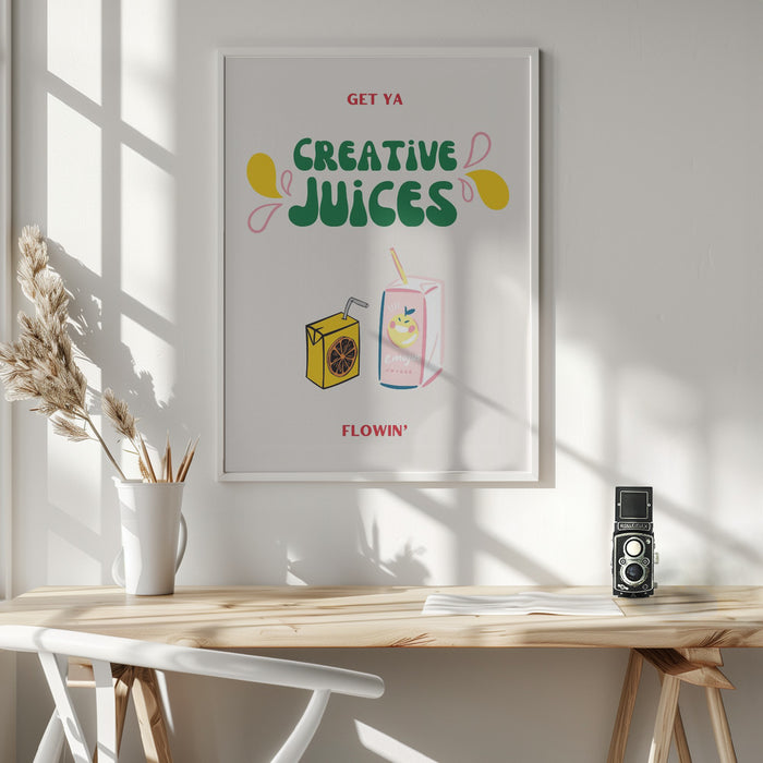 Creative Juices Print Framed Art Wall Decor