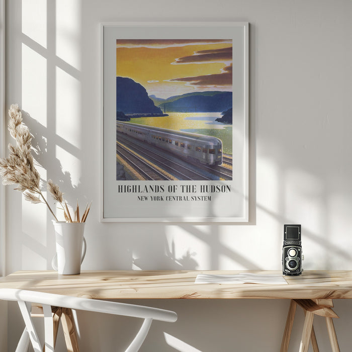 Highlands of the Hudson  New York Central System Framed Art Wall Decor