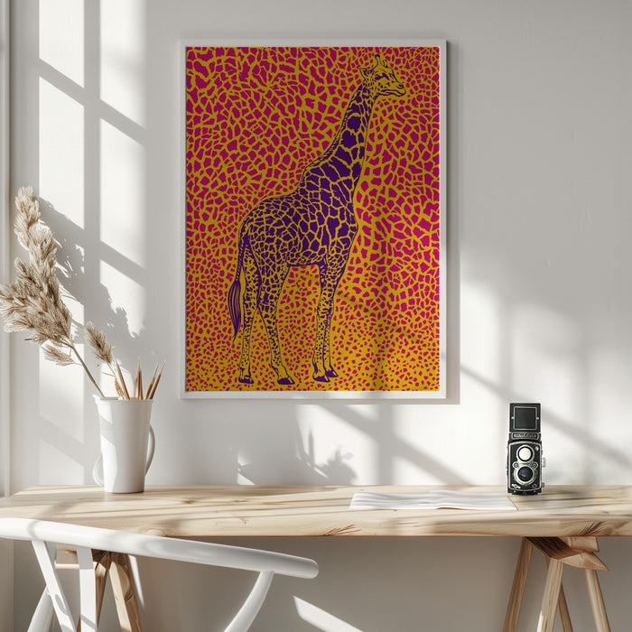 Giraffe Majestic Framed Art Wall Decor