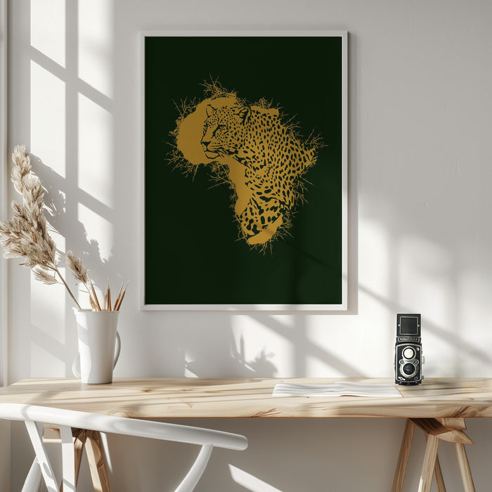 Leopard Africa Thorns Framed Art Wall Decor