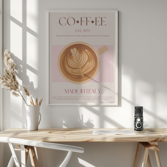 Coffee Framed Art Wall Decor