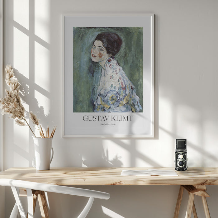 Porträt Einer Dame (1916–1917) Poster Framed Art Wall Decor