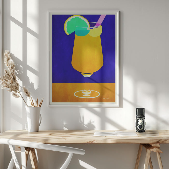 Pina Colada Framed Art Wall Decor