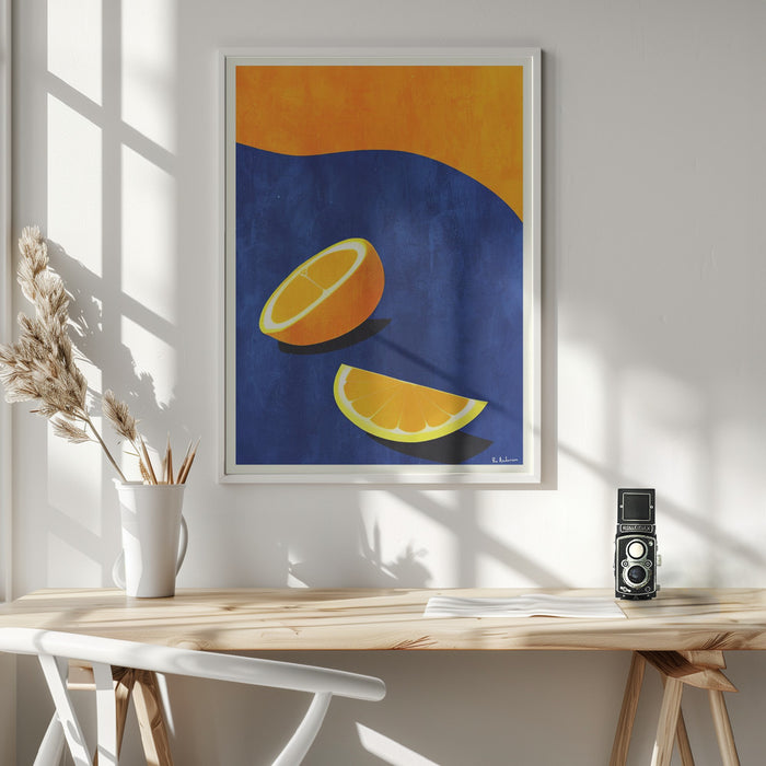 Petit Déjeuner, Deux Oranges Framed Art Wall Decor