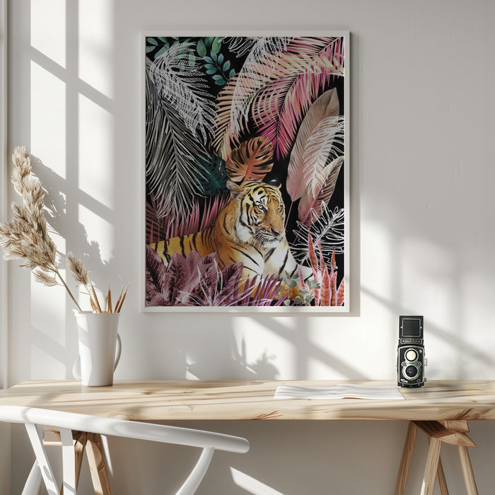 Jungle Tiger 01 Framed Art Wall Decor