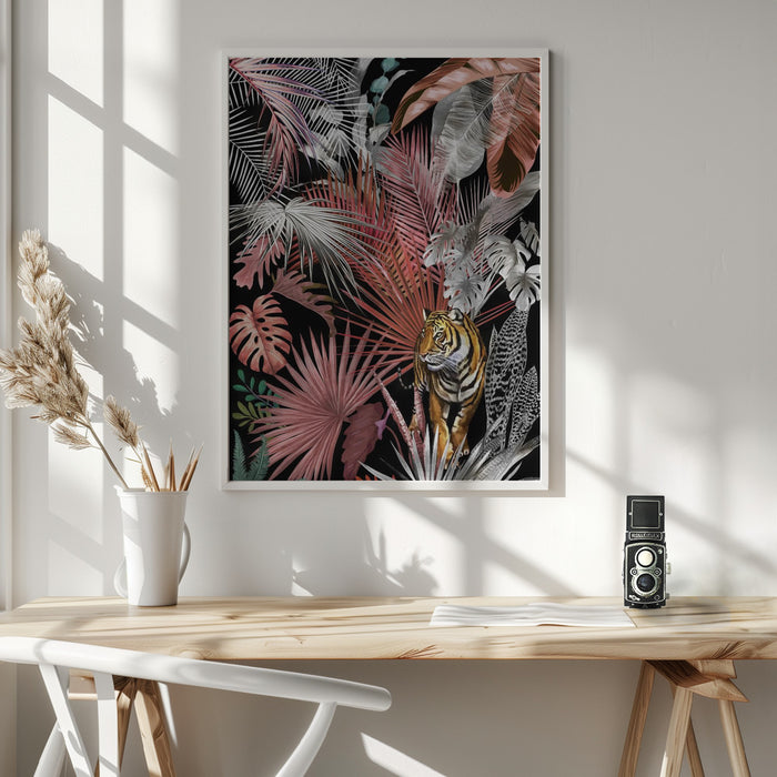 Jungle Tiger 02 Framed Art Wall Decor