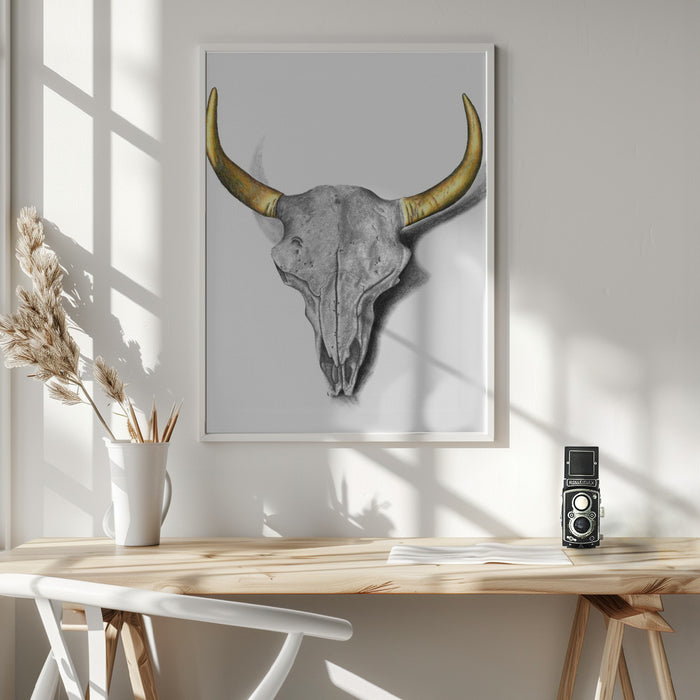 Skull Framed Art Wall Decor