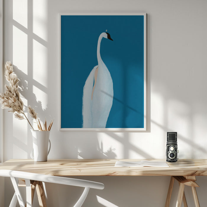 Swan Maybe Framed Art Wall Decor