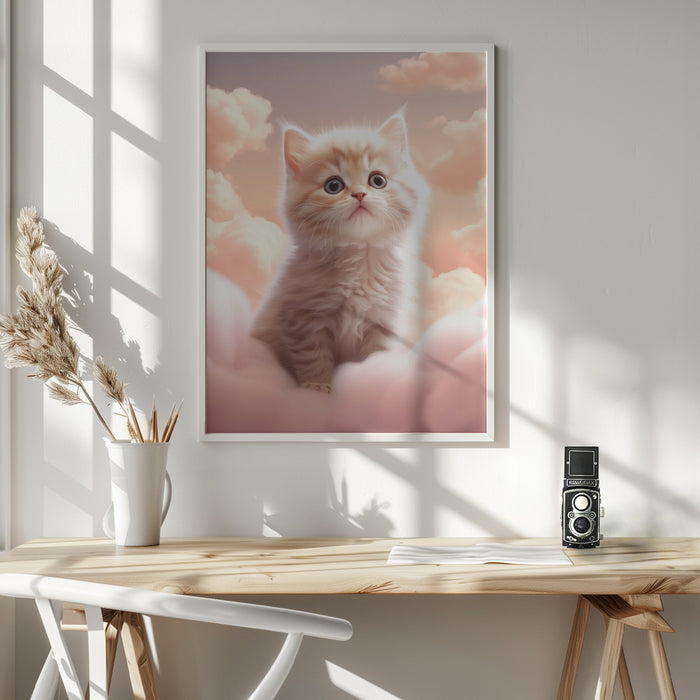 Kitty 3 Framed Art Wall Decor