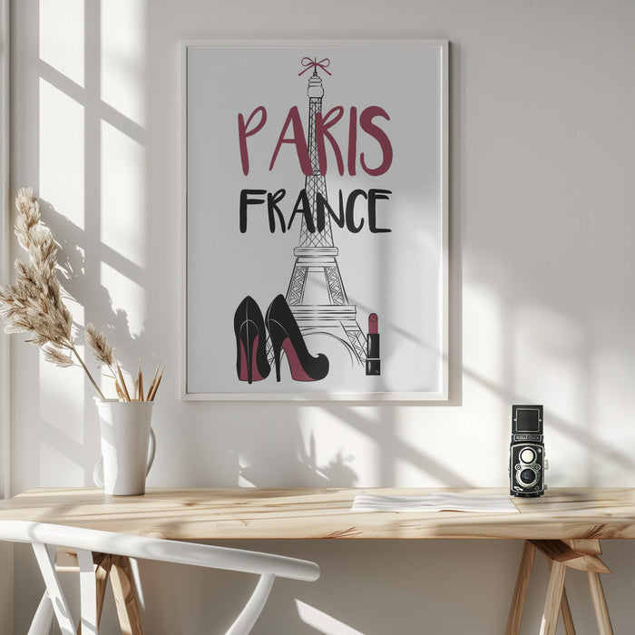 France Framed Art Wall Decor