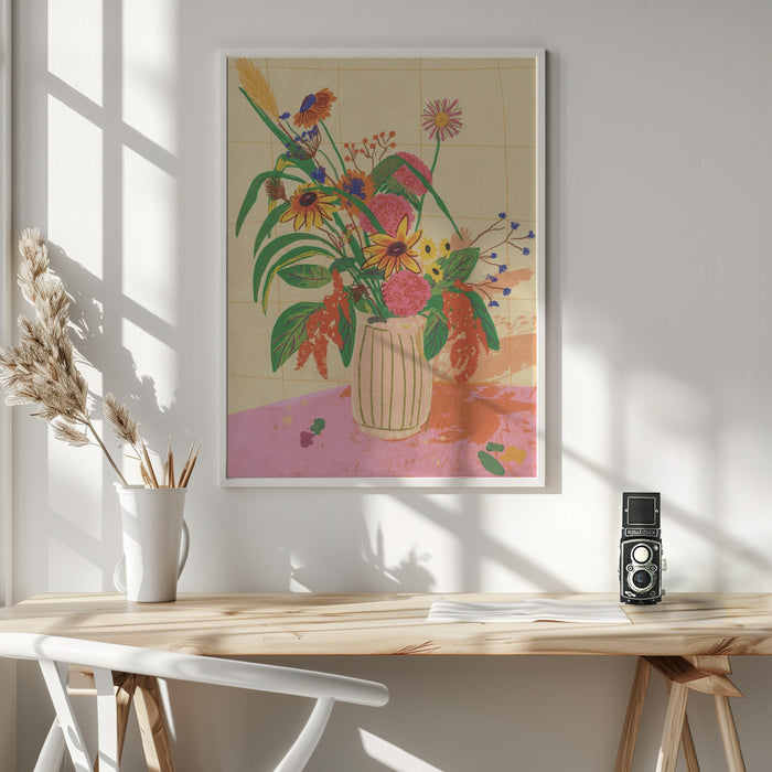 Bouquet of flowers Framed Art Wall Decor