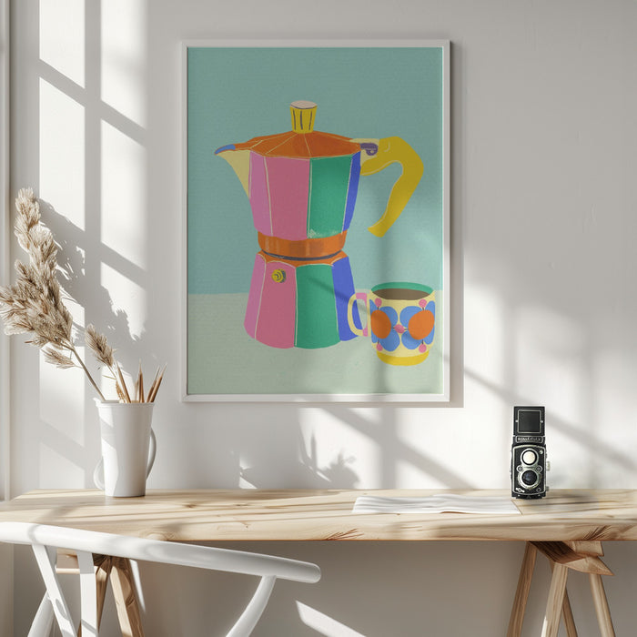 Cup of coffee Framed Art Wall Decor