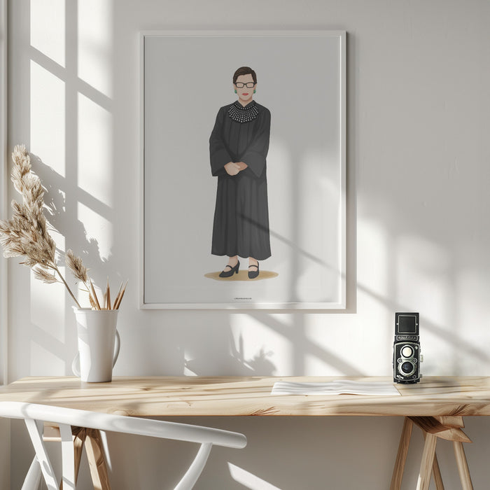 Ruth Bader Ginsburg Framed Art Wall Decor