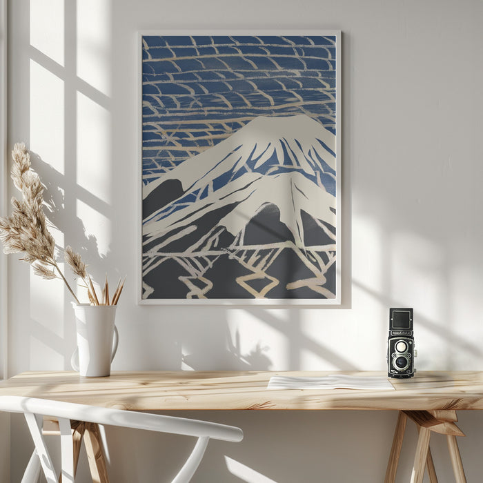 Snowy peak Framed Art Wall Decor