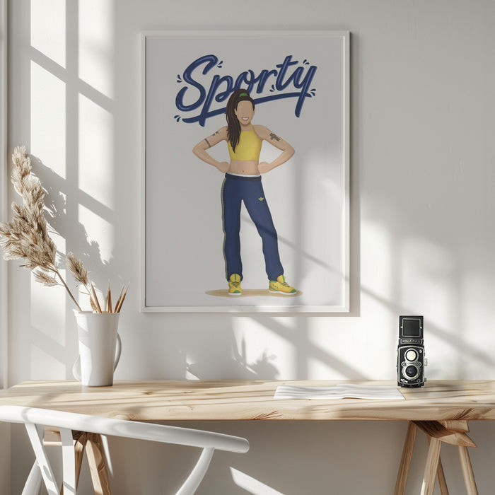 Sporty Spice Framed Art Wall Decor