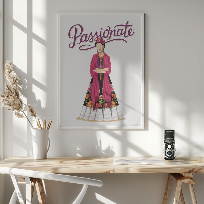 Frida Passionate Framed Art Wall Decor