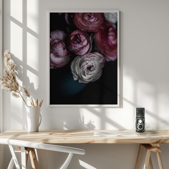 Dark Flowers 2 Framed Art Wall Decor