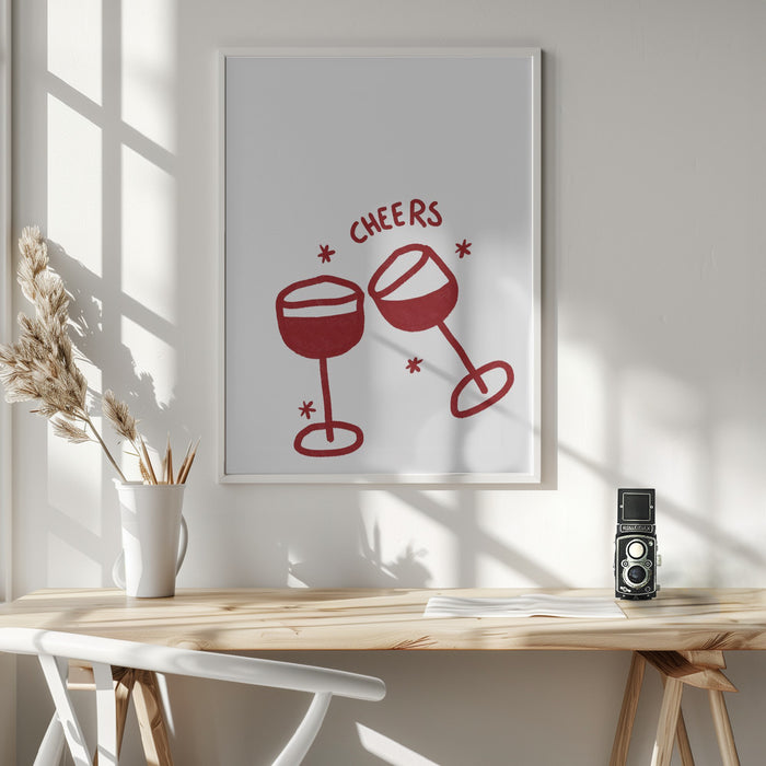 Cheers.png Framed Art Wall Decor