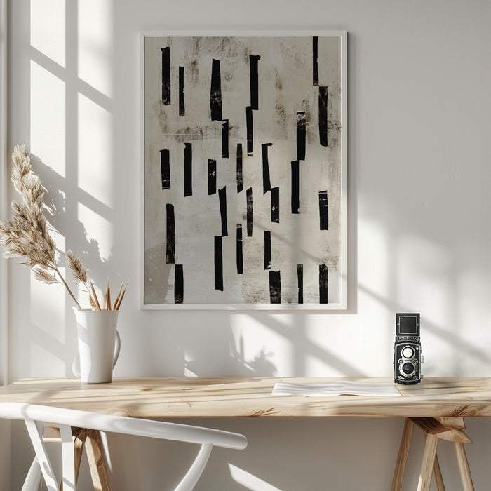 Minimal Lines Framed Art Wall Decor