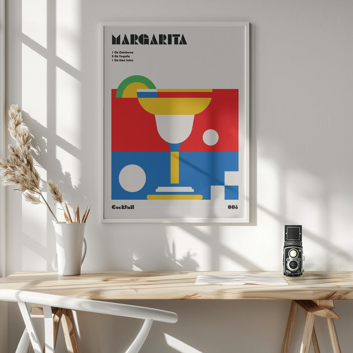 Margarita Bauhaus Cocktail Framed Art Wall Decor