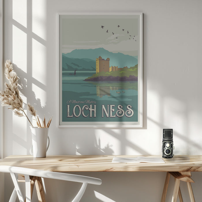 Loch Ness Travel Print Framed Art Wall Decor