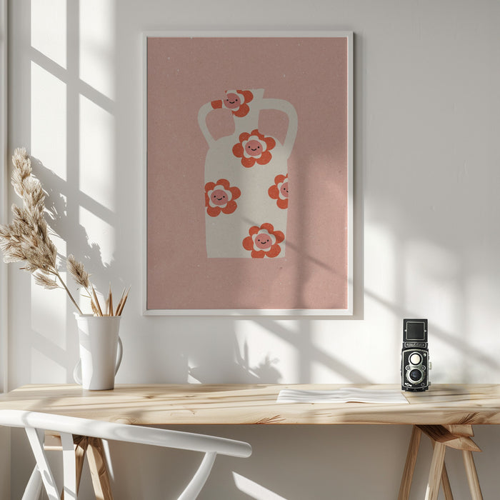 Vase 2 Framed Art Wall Decor