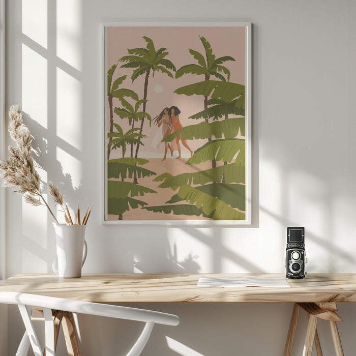 Tropical Paradise Framed Art Wall Decor