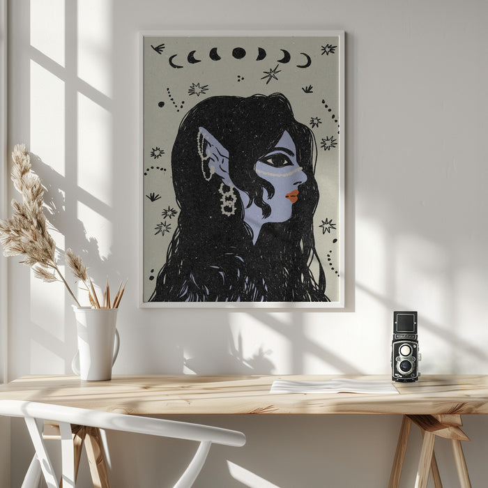 Portrait of a mermaid Framed Art Wall Decor