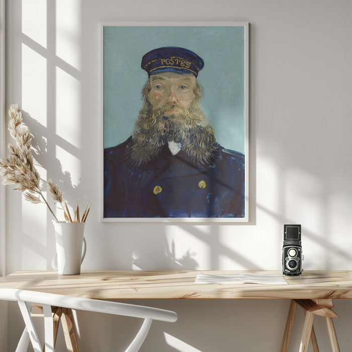 Vincent Van Gogh's Portrait of Postman Roulin (1888) Framed Art Wall Decor