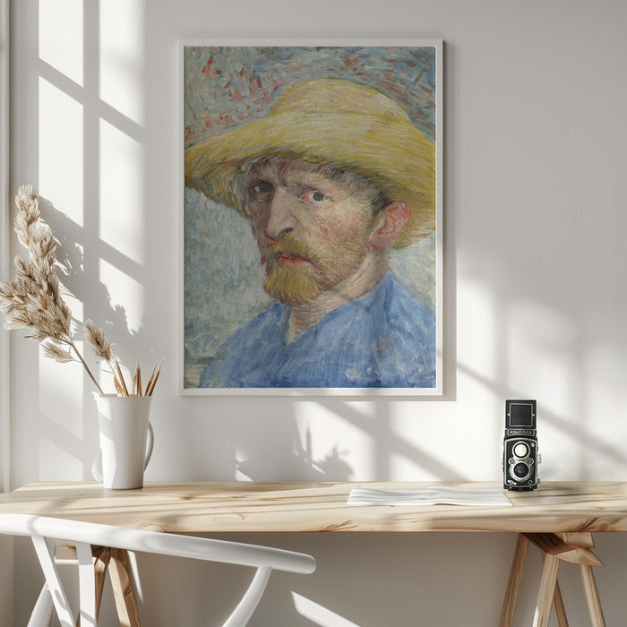 Vincent Van Gogh's Self Portrait (1887) Framed Art Wall Decor