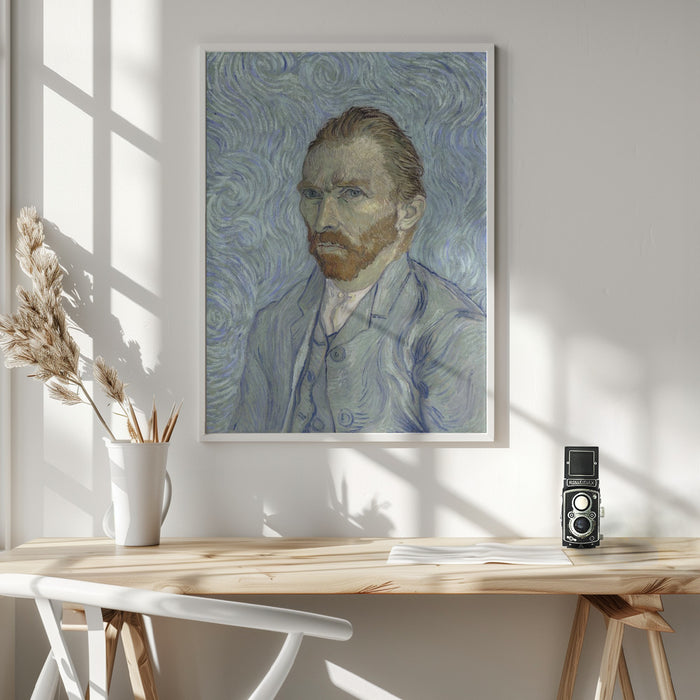 Vincent Van Gogh's Self Portrait (1889) Framed Art Wall Decor