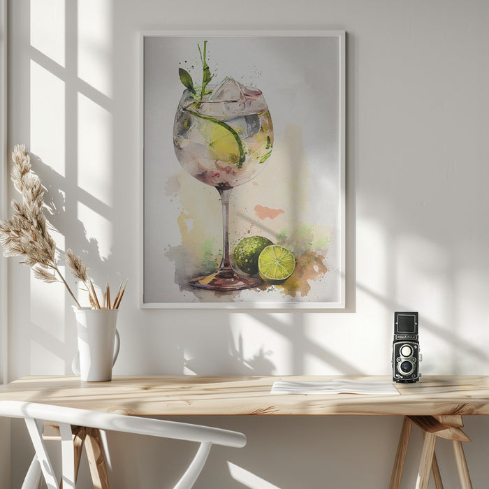 Drinks cocktail Framed Art Wall Decor