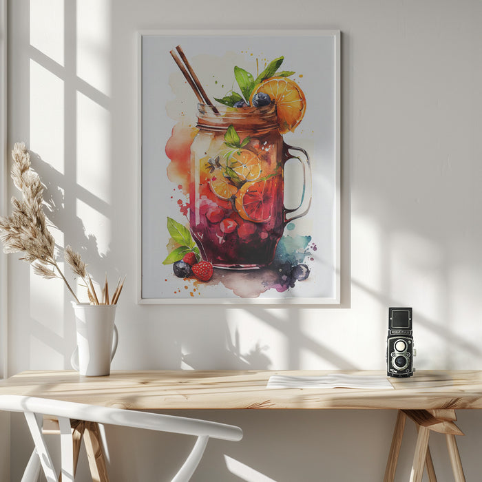 Drinks cocktail Framed Art Modern Wall Decor