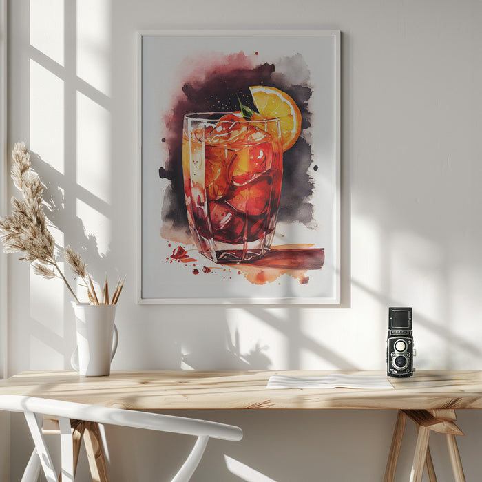 Drinks cocktail Framed Art Modern Wall Decor