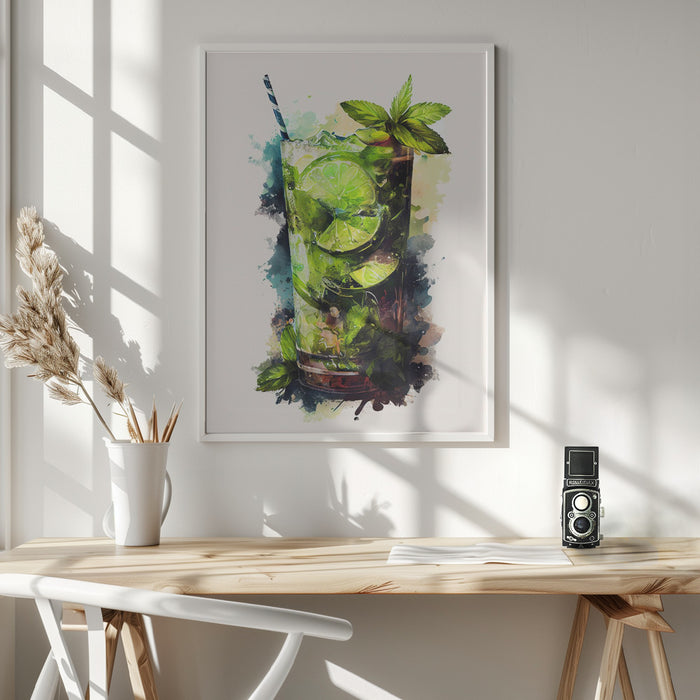 Drinks cocktail Framed Art Modern Wall Decor