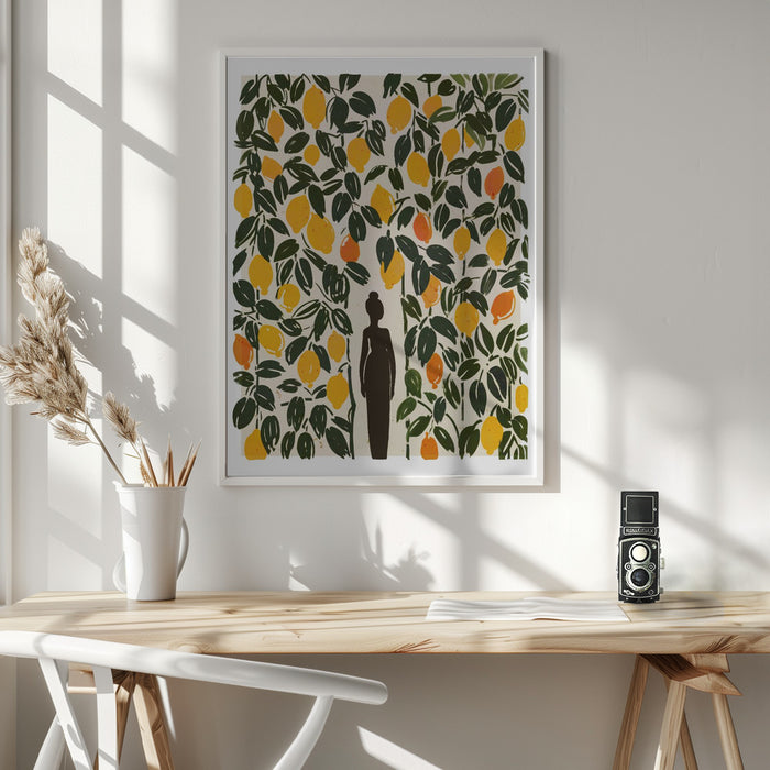 In The Lemon Garden Framed Art Wall Decor