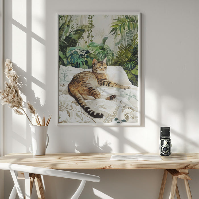 Cat&#039;s life 3 Framed Art Modern Wall Decor