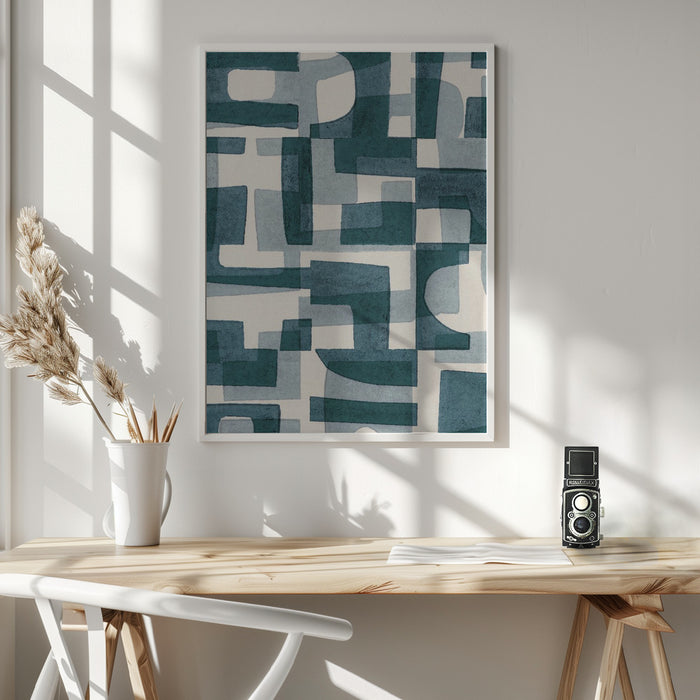 Shapes & Shadows #1 Framed Art Wall Decor