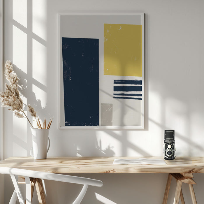 Scandi Abstract Framed Art Wall Decor