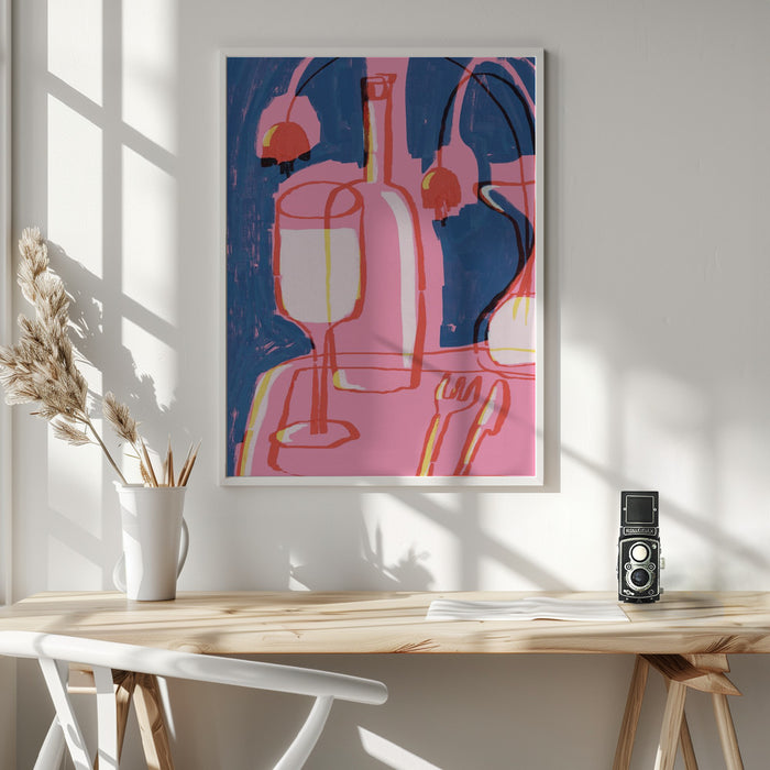 Neon Still Life No 4 Framed Art Wall Decor