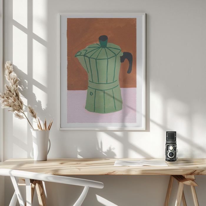 The Coffee Pot Framed Art Wall Decor