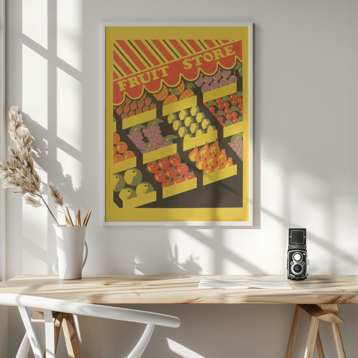 Fruit Store Framed Art Modern Wall Decor