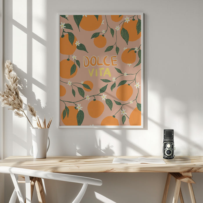 Dolce Vita &amp; Oranges Framed Art Wall Decor