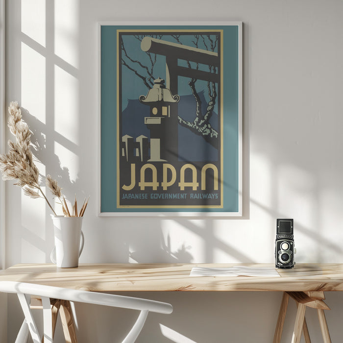 Japan - Japanese Government Railways Framed Art Wall Decor