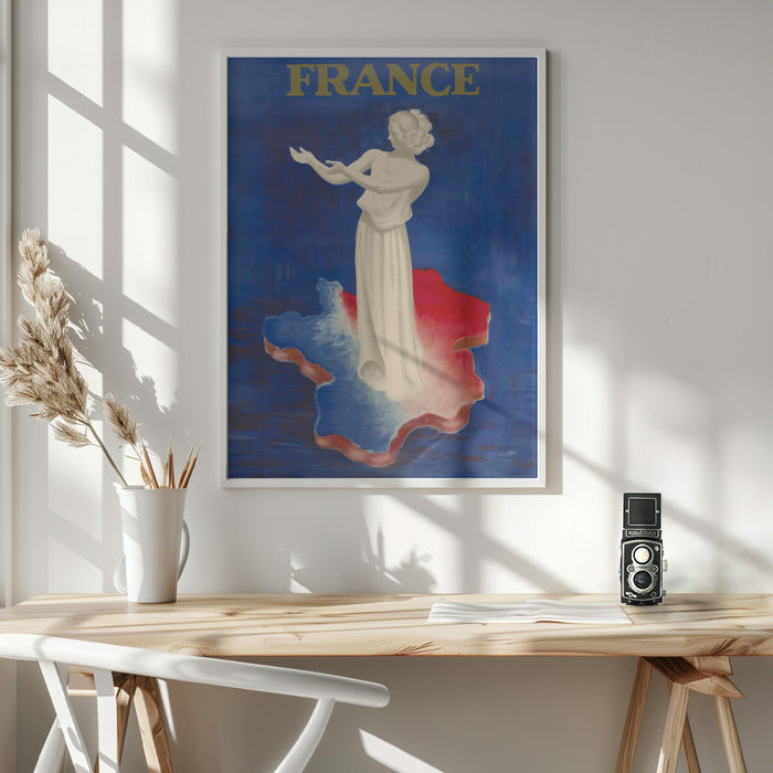 France Framed Art Wall Decor